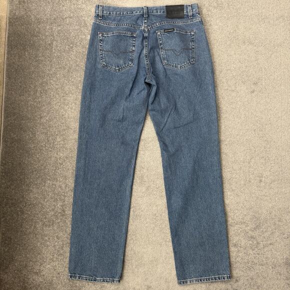 Harley-Davidson Jeans Mens 34x34 Blue Denim MotorClothes Straight Leg 5-Pocket - Picture 9 of 12